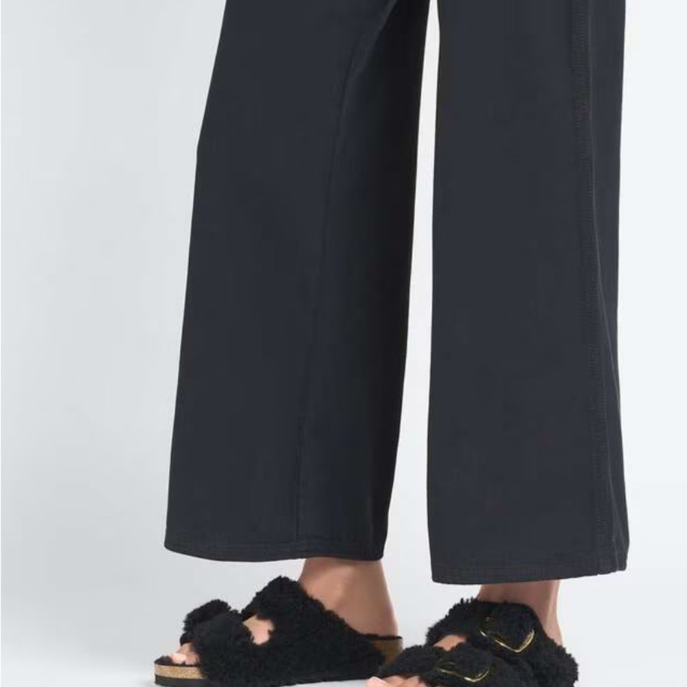 Birkenstock Arizona Big Buckle Shearling Teddy  Women's 9.5/40EU Black Sandals